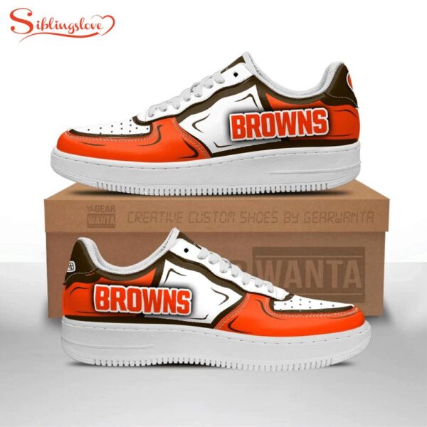 Cleveland Browns NFL Air Force 1 Shoes For Fans