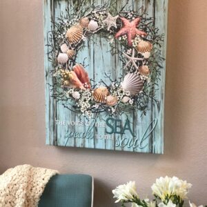 Coastal Wreath Canvas Wall Art…