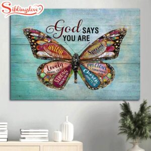 Colorful Butterfly Light Blue Background…