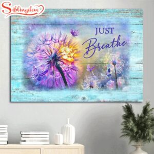 Colorful Dandelion Purple Butterfly Just…