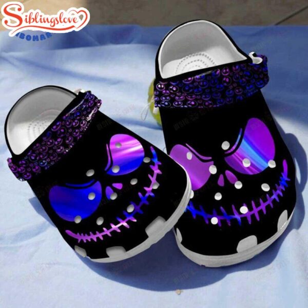 Creepy Jack Skeleton Face Pumpkin Halloween Clogs Shoes Cartoon Clogs