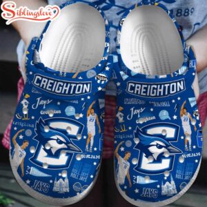 Creighton Bluejays NCAA Sport Clogs Shoes Comfortable For Men Women