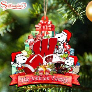 Custom Family Name NCAA Wisconsin…