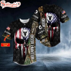 Custom Name American Skull Flag…