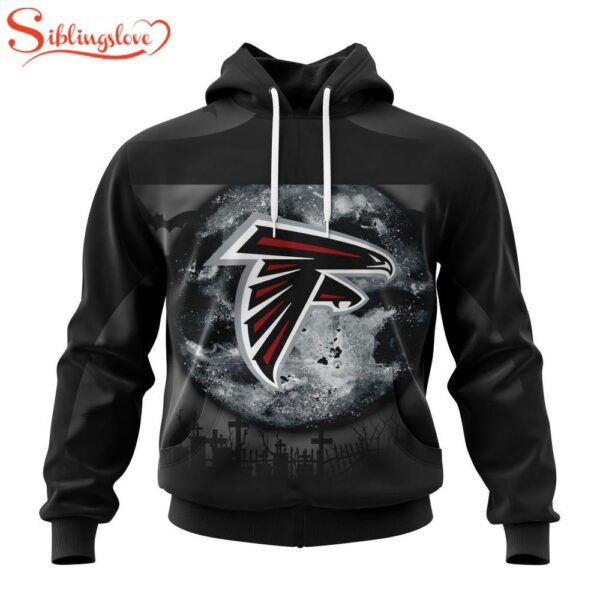 Custom Name And Number Atlanta Falcons NFL Special Halloween Night 3D Hoodie Shirt