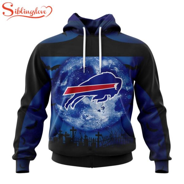 Custom Name And Number Buffalo Bills NFL Special Halloween Night 3D Hoodie Shirt