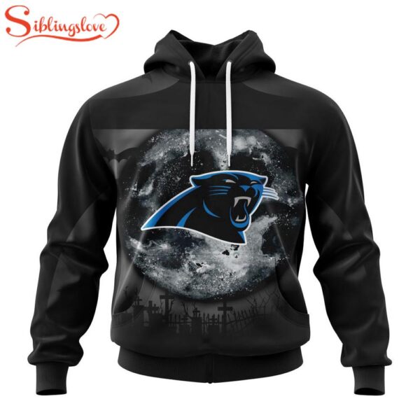 Custom Name And Number Carolina Panthers NFL Special Halloween Night 3D Hoodie Shirt