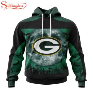 Custom Name And Number Green Bay Packers NFL Special Halloween Night 3D Hoodie Shirt