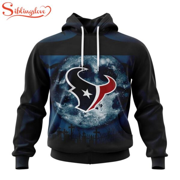 Custom Name And Number Houston Texans NFL Special Halloween 3D Hoodie Shirt