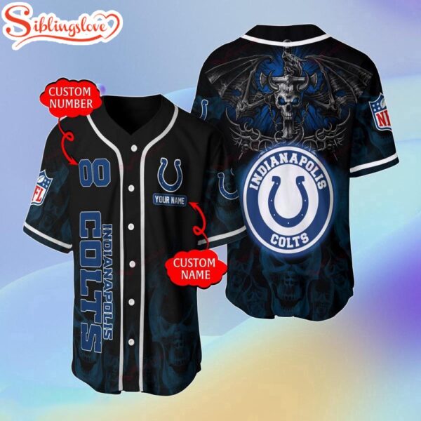 Custom Name And Number Indianapolis Colts Baseball Jersey Shirt Gift For Fans