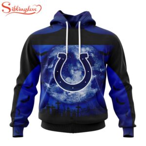 Custom Name And Number Indianapolis Colts NFL Special Halloween Night 3D Hoodie Shirt