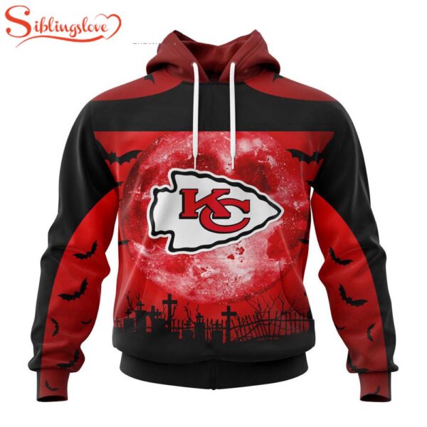 Custom Name And Number Kansas City Chiefs NFL Special Halloween Night 3D Hoodie Shirt