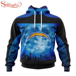 Custom Name And Number Los Angeles Chargers NFL Special Halloween 3D Hoodie Shirt