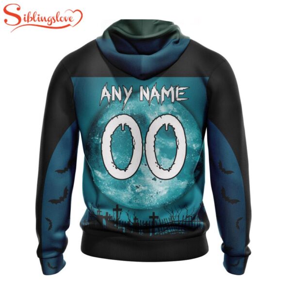 Custom Name And Number Miami Dolphins NFL Special Halloween Night 3D Hoodie Shirt