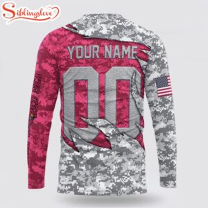 Custom Name And Number NFL Arizona Cardinals Camo US All Over Print SweatShirt