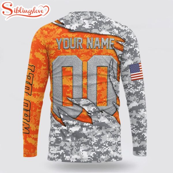 Custom Name And Number NFL Cincinnati Bengals Camo US 3D Sweatshirt Gift For Fans