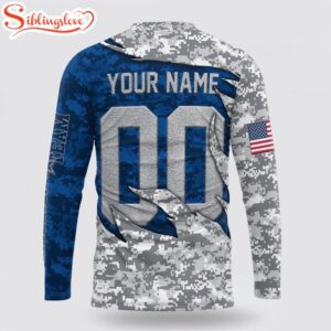 Custom Name And Number NFL Dallas Cowboys Camo US All Over Print SweatShirt