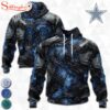 Custom Name And Number NFL Dallas Cowboys Lava Pattern 3D Hoodie Shirt