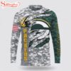 Custom Name And Number NFL Green Bay Packers Camo US 3D Sweatshirt Gift For Fans