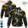 Custom Name And Number NFL Green Bay Packers Lava Pattern 3D Hoodie Shirt