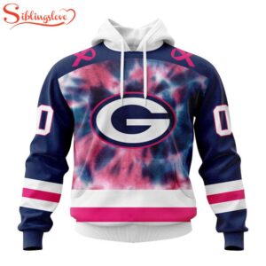 Custom Name And Number NFL Green Bay Packers Pink Fight Breast Cancer Hoodie