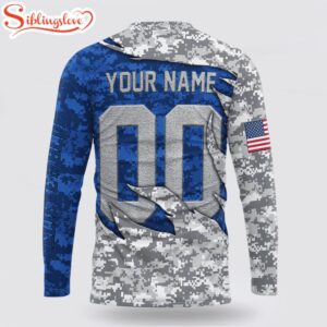 Custom Name And Number NFL Indianapolis Colts Camo US All Over Print SweatShirt