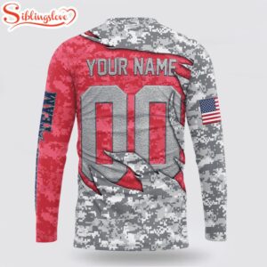 Custom Name And Number NFL Kansas City Chiefs Camo US All Over Print SweatShirt