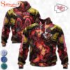 Custom Name And Number NFL Kansas City Chiefs Lava Pattern 3D Hoodie Shirt