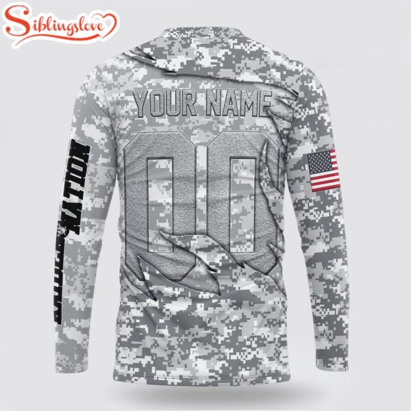 Custom Name And Number NFL Las Vegas Raiders Camo US 3D Sweatshirt Gift For Fans