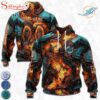 Custom Name And Number NFL Miami Dolphins Lava Pattern 3D Hoodie Shirt