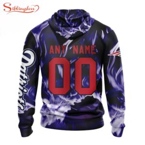 Custom Name And Number NFL New England Patriots Skull Happy Halloween 3D Hoodie Shirt