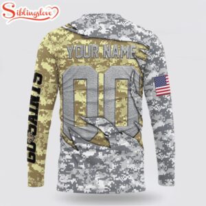 Custom Name And Number NFL New Orleans Saints Camo US All Over Print SweatShirt