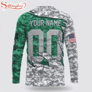 Custom Name And Number NFL New York Jets Camo US All Over Print SweatShirt