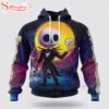 Custom Name And Number NFL Pittsburgh Steelers Jack Nightmare Christmas 3D Hoodie