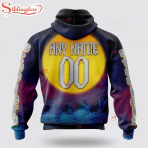 Custom Name And Number NFL Pittsburgh Steelers Football Jack Skellington 3D Hoodie Shirt