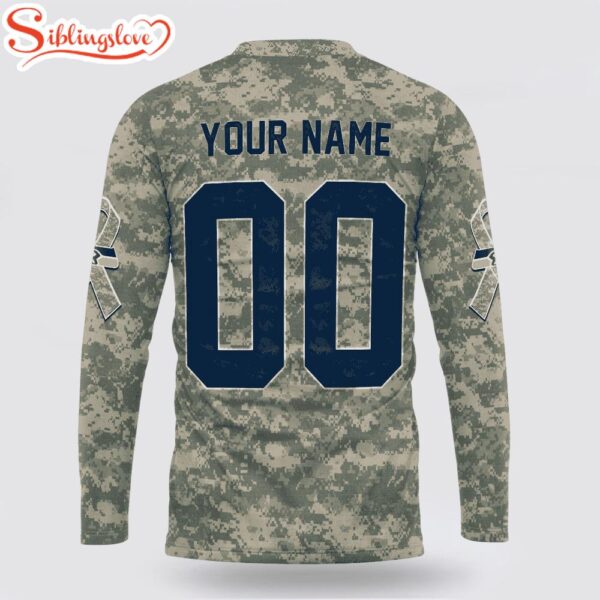 Custom Name And Number NFL Seattle Seahawks Camo Mascot 3D Sweatshirt Gift For Fans