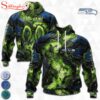 Custom Name And Number NFL Seattle Seahawks Lava Pattern 3D Hoodie Shirt