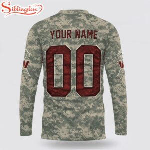 Custom Name And Number NFL Washington Commanders Camo Mascot All Over Print SweatShirt