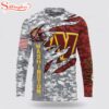 Custom Name And Number NFL Washington Commanders Camo US 3D Sweatshirt Gift For Fans