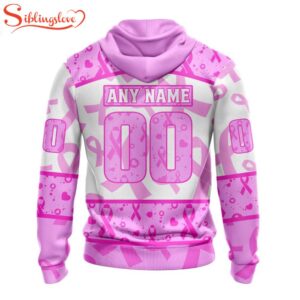 Custom Name And Number NHL Anaheim Ducks Pink October Breast Cancer Awareness 3D Hoodie