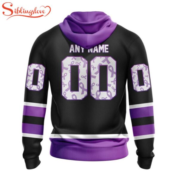 Custom Name And Number NHL Boston Bruins Special Black Hockey Fights Cancer 3D Hoodie Shirt