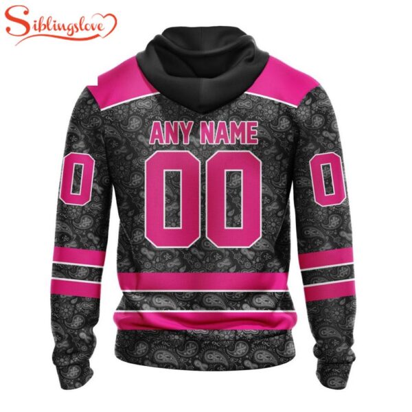 Custom Name And Number NHL Columbus Blue Jackets Special Pink In The Rink Fight Breast Cancer Hoodie Shirt