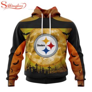 Custom Name And Number Pittsburgh Steelers NFL Special Halloween Night 3D Hoodie Shirt