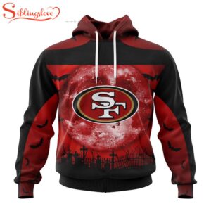 Custom Name And Number San Francisco 49ers NFL Special Halloween 3D Hoodie Shirt