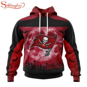 Custom Name And Number Tampa Bay Buccaneers NFL Special Halloween Night 3D Hoodie Shirt