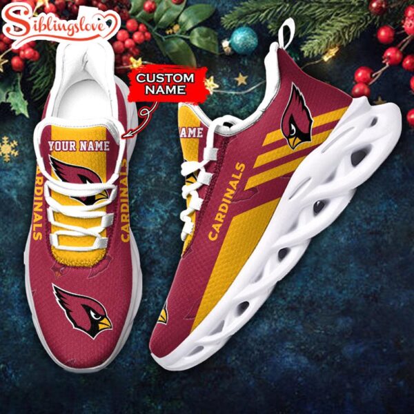 Custom Name Arizona Cardinals NFL New Football Team Christmas Max Soul Shoes