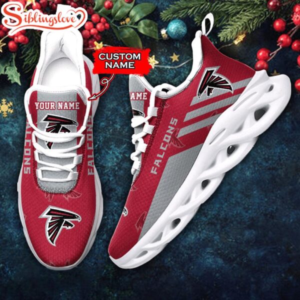 Custom Name Atlanta Falcons NFL New Football Team Christmas Max Soul Shoes