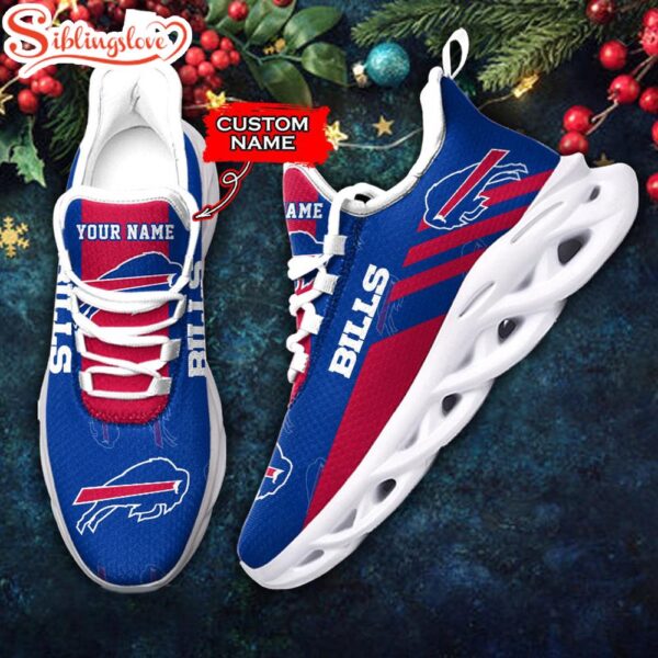 Custom Name Buffalo Bills NFL New Football Team Christmas Max Soul Shoes