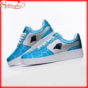 Custom Name Carolina Panthers NFL Air Force 1 Shoes Gift For Fans