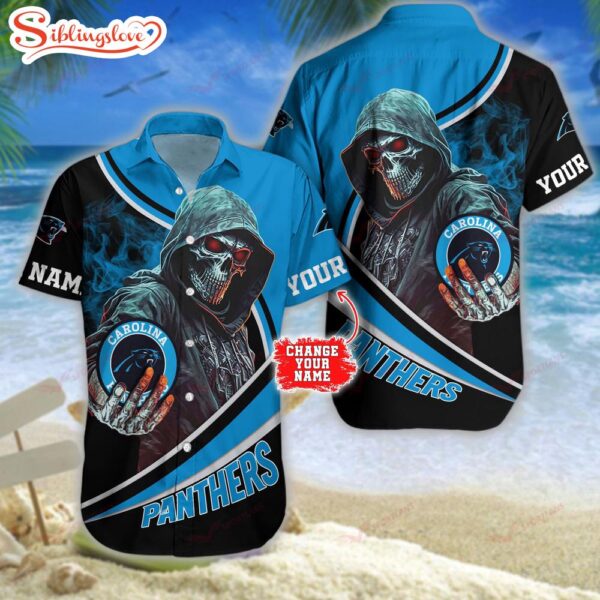 Personalized Name Football Team Carolina Panthers NFL Hawaiian Shirt For Fans